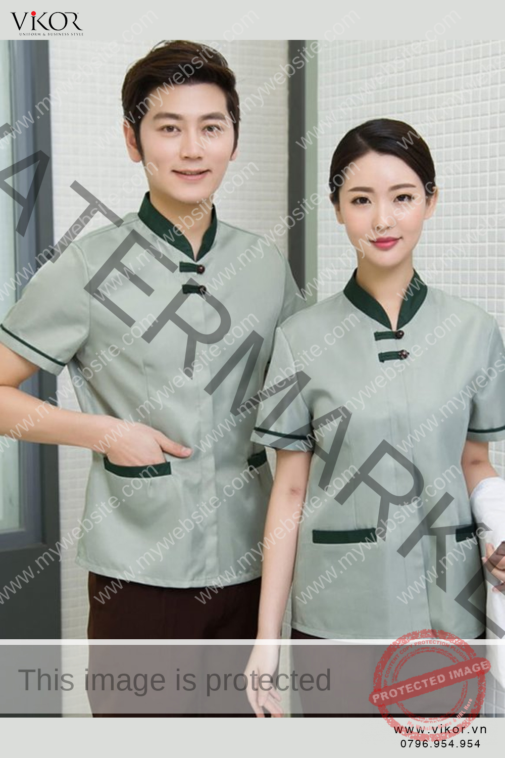 Đồng phục buồng phòng khách sạn 020