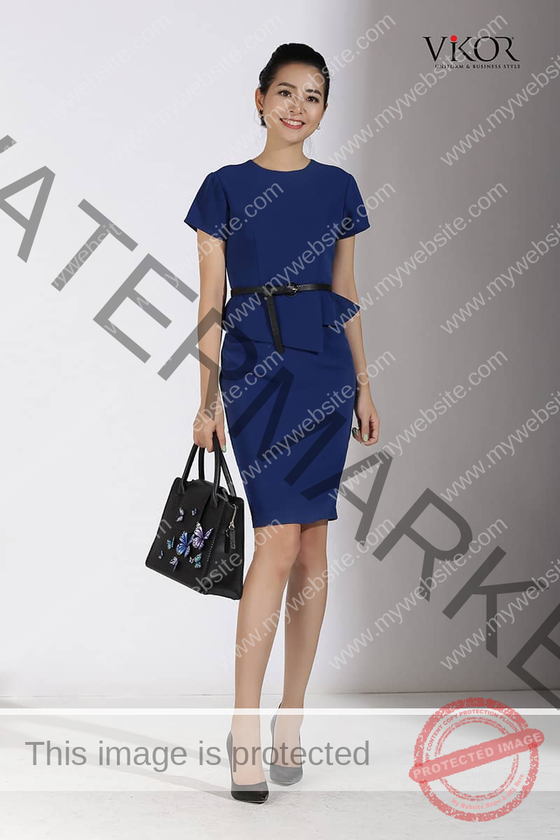 Đầm đồng phục may sẵn