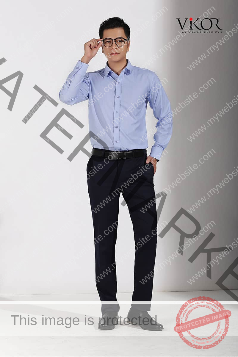 Đồng phục sơ mi nam may sẵn