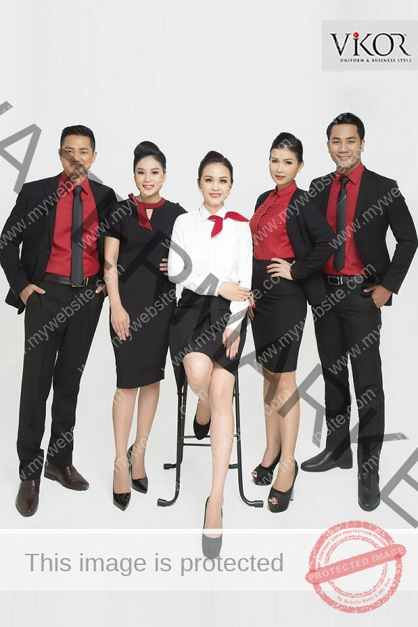 Đồng phục TP HCM tone đen đỏ nổi bật