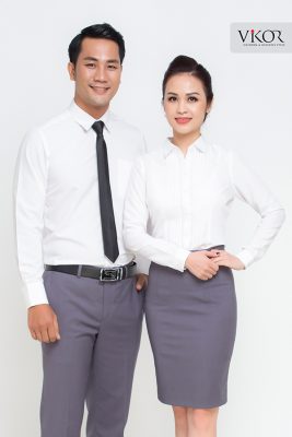 Đồng phục công ty mẫu 027 sơ mi đẹp