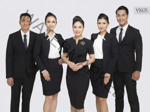 Đồng phục công ty mẫu 033 nam nữ đẹp