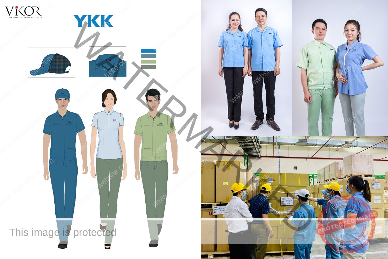 Đồng phục công nhân YKK Việt Nam