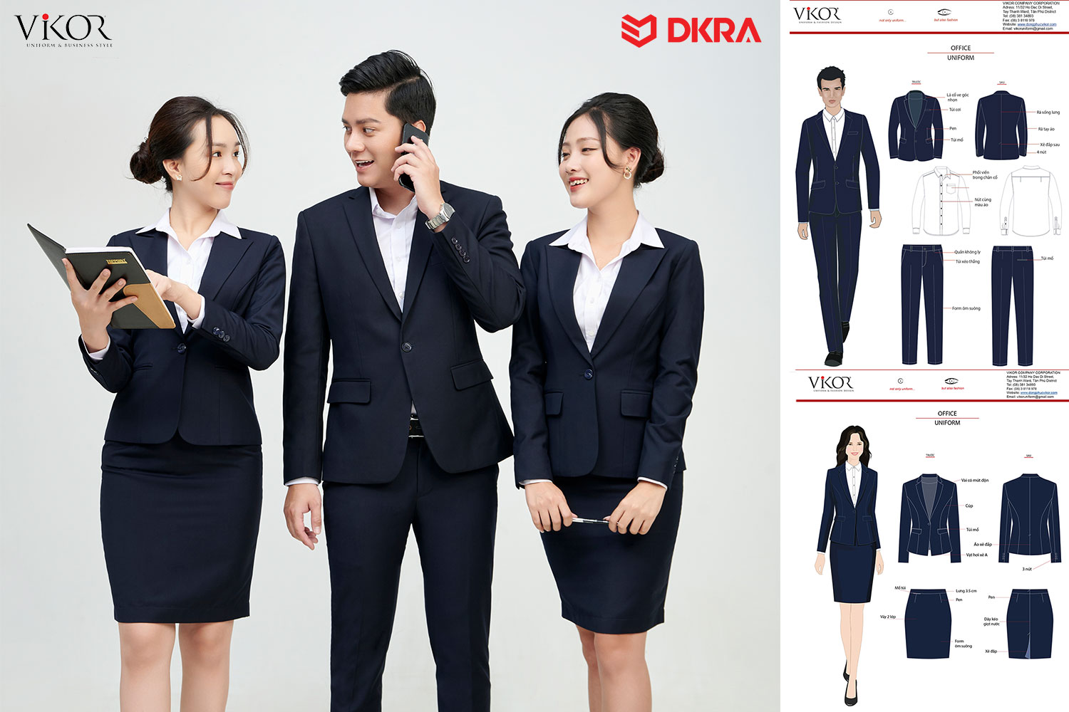 Đồng phục bất động sản DKRA được thiết kế bởi VIKOR.