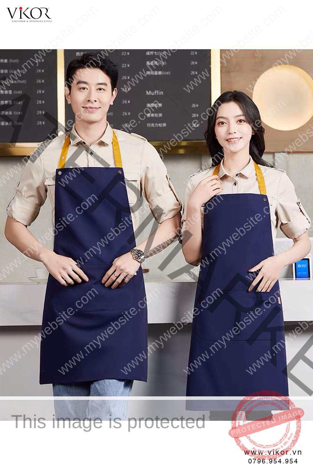 Đồng phục cafe mẫu 012.