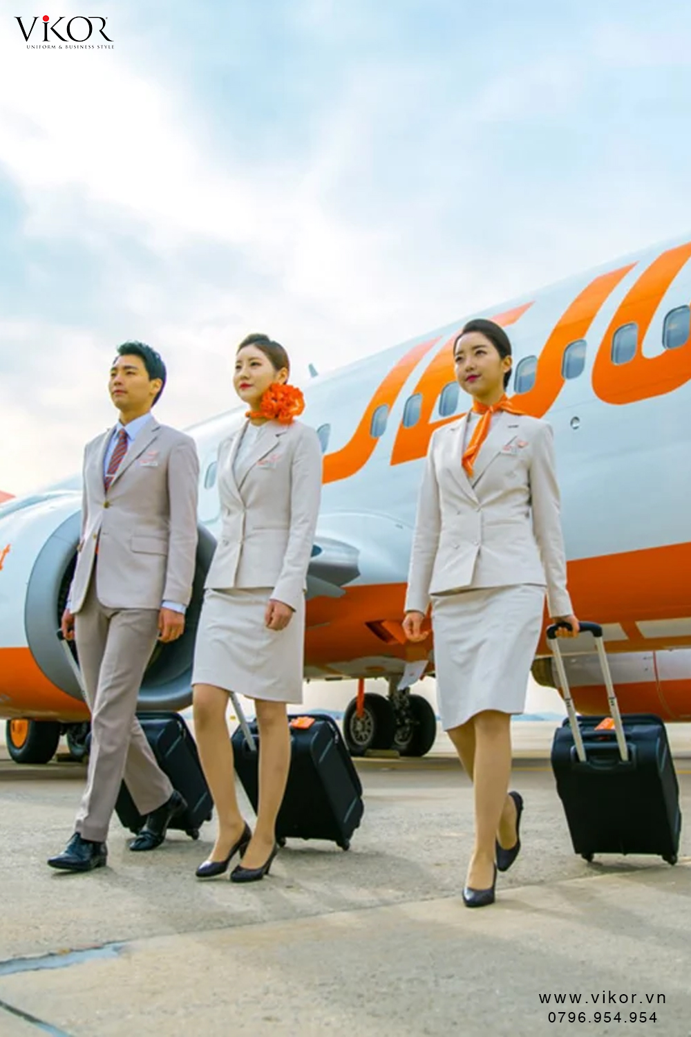 Đồng phục hàng không Jeju Air.