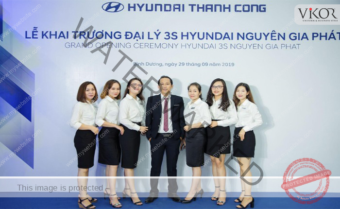 đồng phục công sở của Huyndai