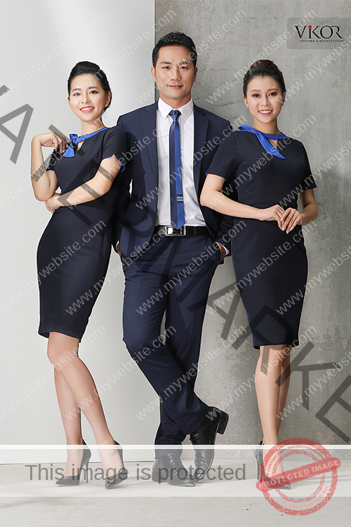 Đầm đồng phục công sở ngân hàng MB Bank duyên dáng, bọc lộ được nét sang trọng Đầm đồng phục công sở ngân hàng MB Bank duyên dáng, bọc lộ được nét sang trọng