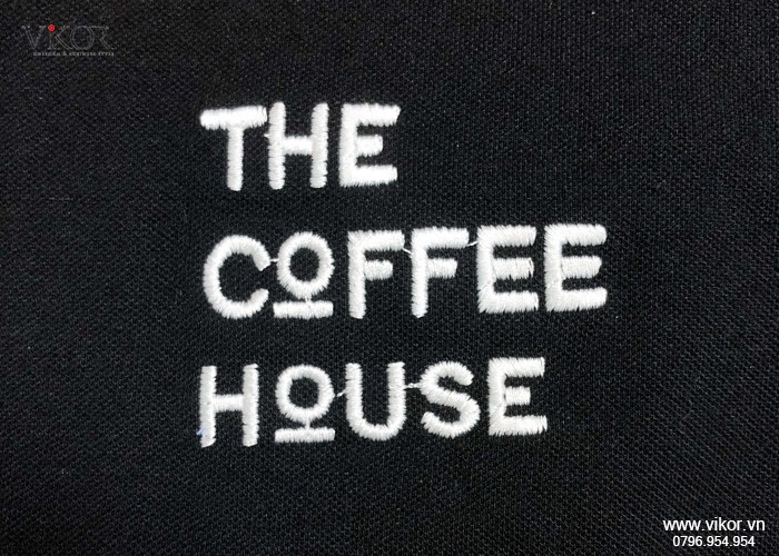 Logo The Coffe House được thêu tỉ mỉ