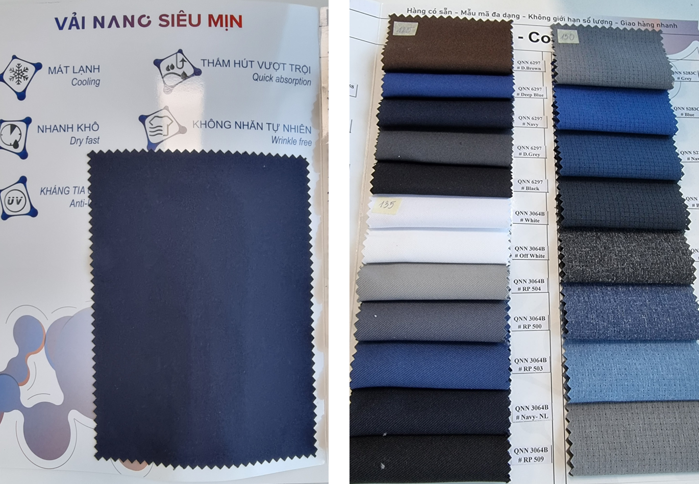 Vải Nano cũng là dòng chất liệu với ưu điểm nổi trội khi ứng dụng vào may đồng phục nhà hàng.