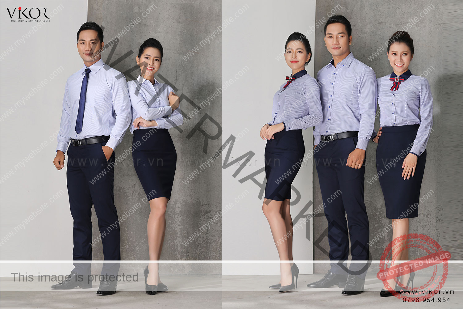 Sơ mi sọc bản nhỏ tinh tế.